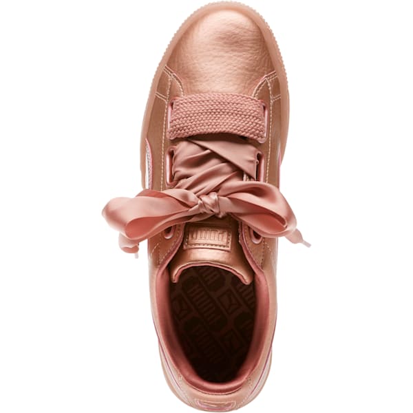 Basket Heart Copper Women’s Sneakers, Copper Rose, extralarge