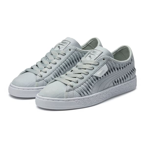 Puma suede hotsell women silver