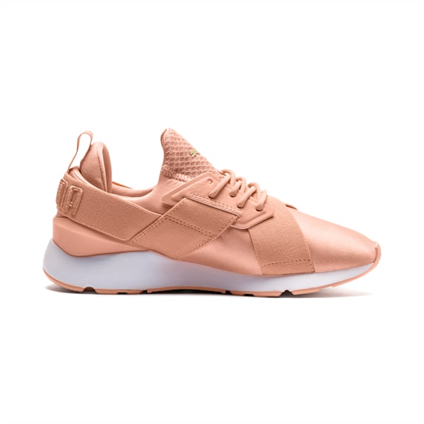 En Pointe Muse Satin Women's Sneakers, Dusty Coral-Dusty Coral, extralarge