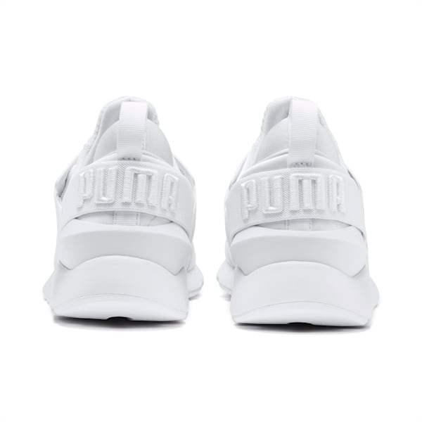 En Pointe Muse Satin Women's Sneakers, Puma White-Puma White, extralarge