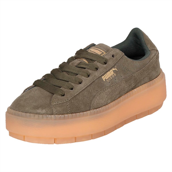 Platform Trace Women's Shoes, Olive Night, extralarge-IND