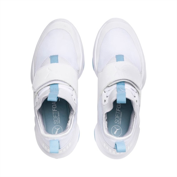 Dare Trainer Women's Shoes, Puma White-White-CERULEAN, extralarge-IND