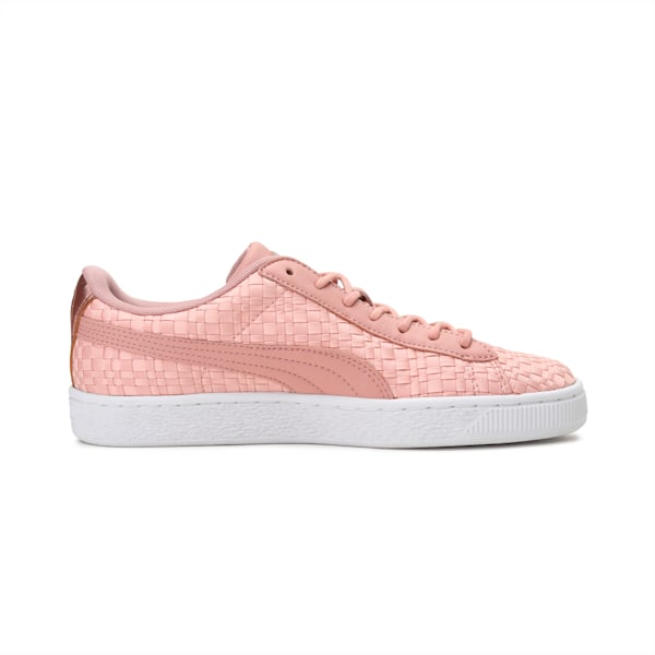 Basket Satin En Pointe Women's Shoes, Peach Beige-Puma White, extralarge-IND