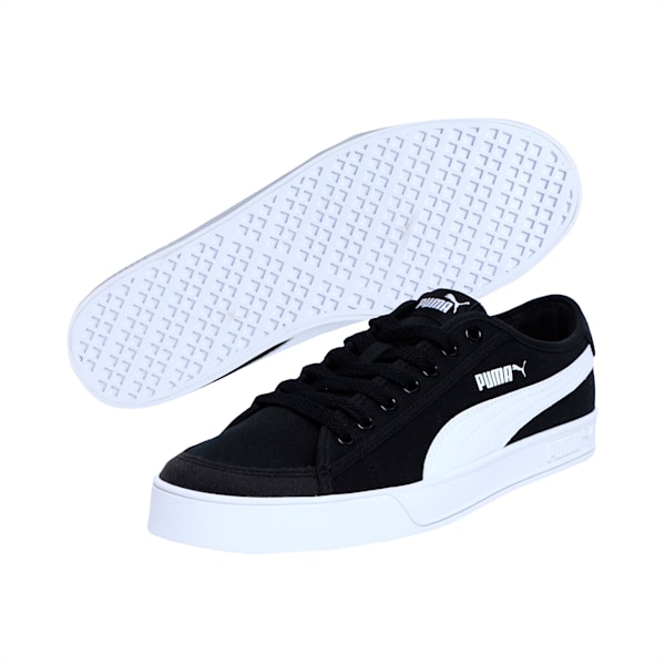 Puma Smash v2 Vulc CV, Puma Black-Puma White, extralarge-IND