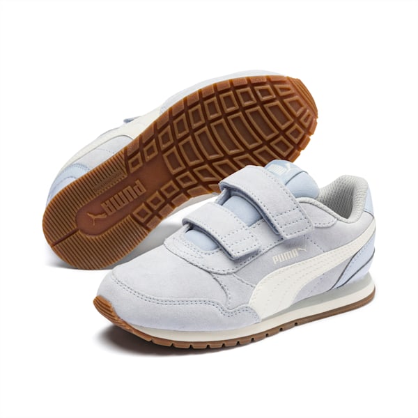 ST Runner v2 SD V Little Kids' Shoes, Heather-Whisper White-Gray Violet, extralarge