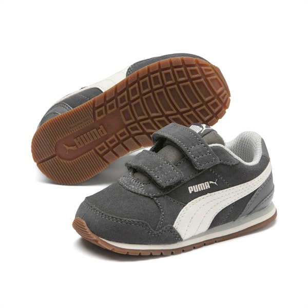 ST Runner v2 Suede Toddler Shoes, CASTLEROCK-Whisper White-Gray Violet, extralarge