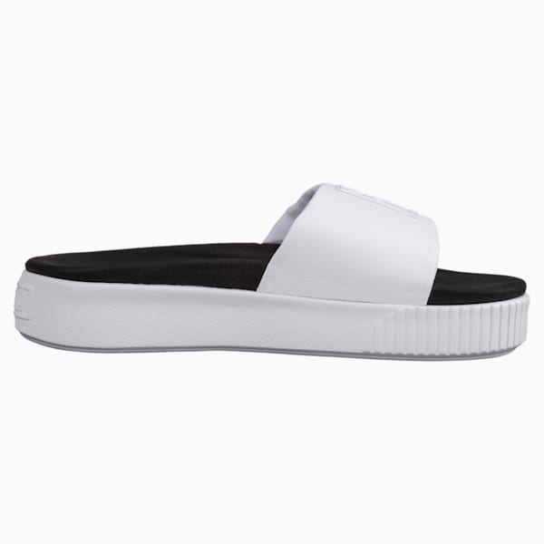 Sandalias Platform para mujer, Puma White-Puma Black, extralarge