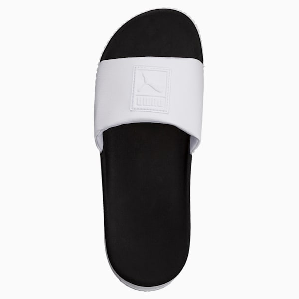 Platform Slide Women's Sandals, Puma White-Puma Black, extralarge