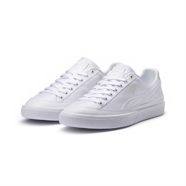 Clyde Rubber Toe Shoes, Puma White-Puma White, extralarge-IND