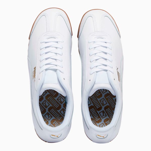 Tenis Roma Classic Gum, Puma White-Puma Team Gold, extralarge