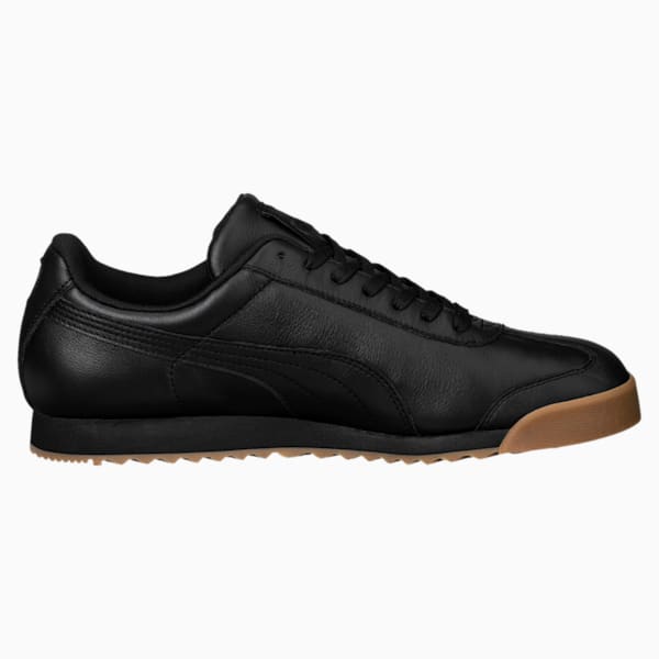 Roma Classic Gum Shoes, Puma Black-Puma Team Gold, extralarge-IND