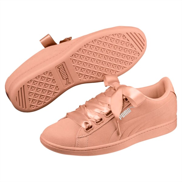 Vikky Ribbon Satin Women's Shoes, Dusty Coral-Dusty Coral, extralarge-IND