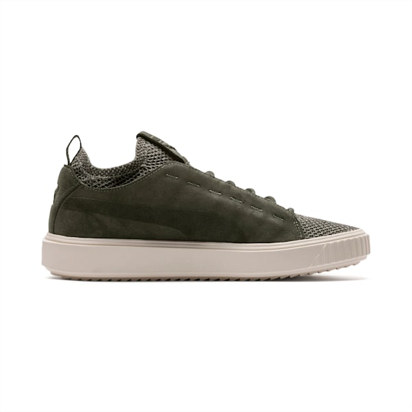 PUMA Breaker Knit Baroque Evolution Shoes, Forest Night-Whisper White, extralarge