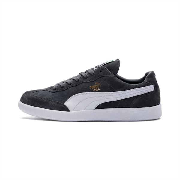 Liga Suede Shoes, Iron Gate-Puma White, extralarge-IND