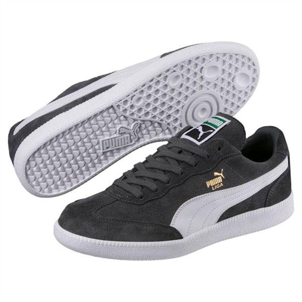 Liga Suede Shoes, Iron Gate-Puma White, extralarge-IND