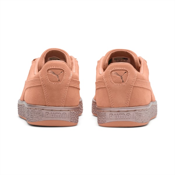 Suede Classic X-Chain Sneakers JR, Dusty Coral-Rose Gold, extralarge