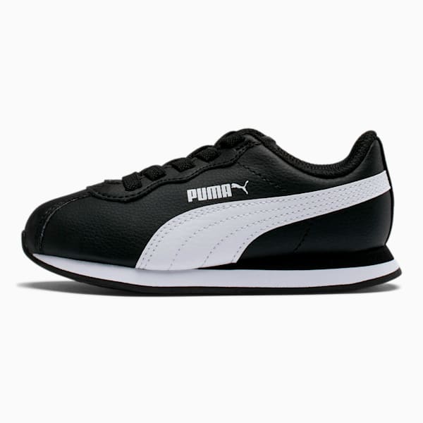 Turin II Little Kids' Shoes, Puma Black-Puma White, extralarge