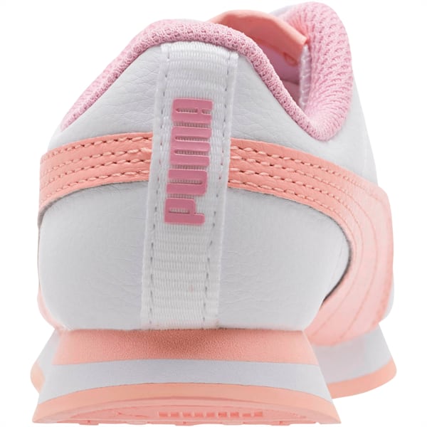 Turin II Little Kids' Shoes, Puma White-Peach Bud-Pale Pink, extralarge