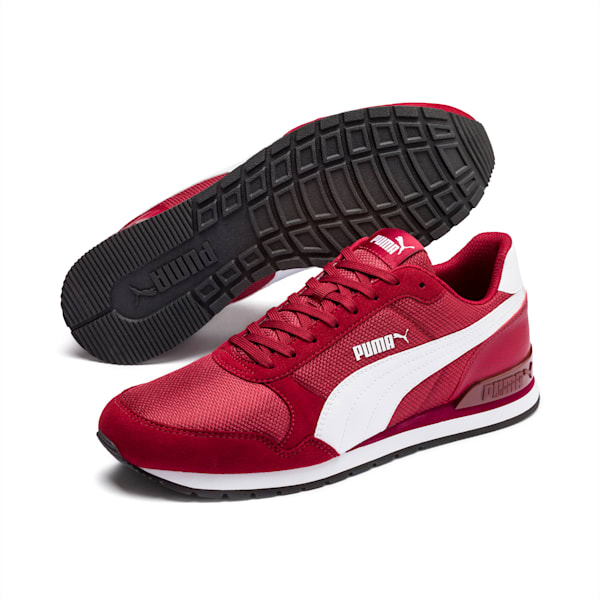 ST Runner v2 Mesh Shoes, Rhubarb-Puma White-Puma Black, extralarge-IND