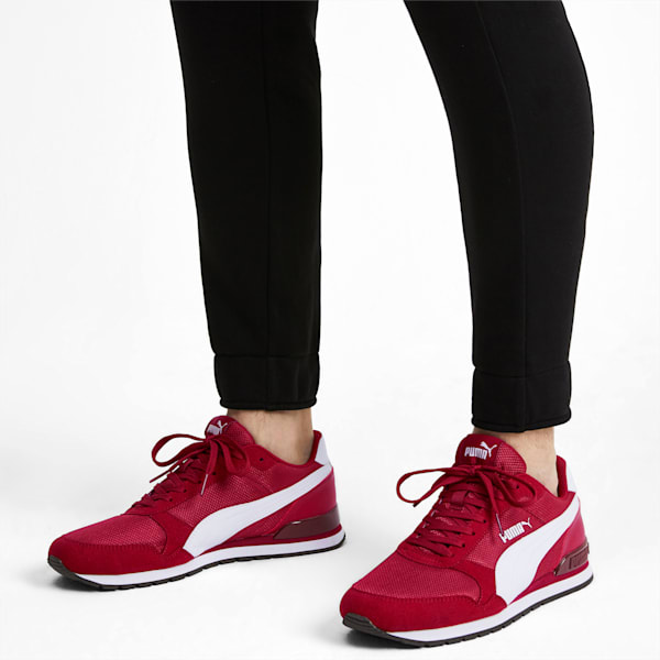 ST Runner v2 Mesh Shoes, Rhubarb-Puma White-Puma Black, extralarge-IND