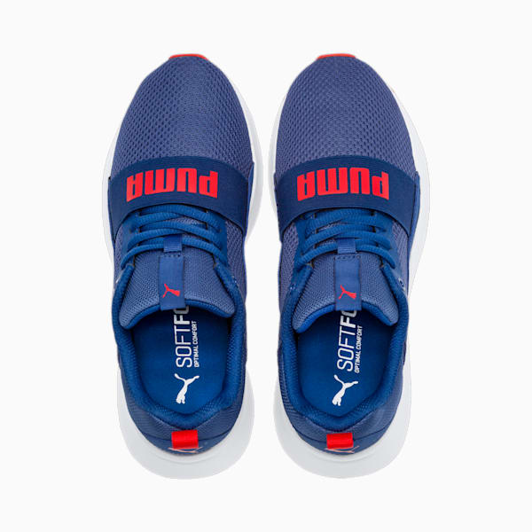 Wired IMEVA Youth Shoes, Galaxy Blue-High Risk Red, extralarge-IND