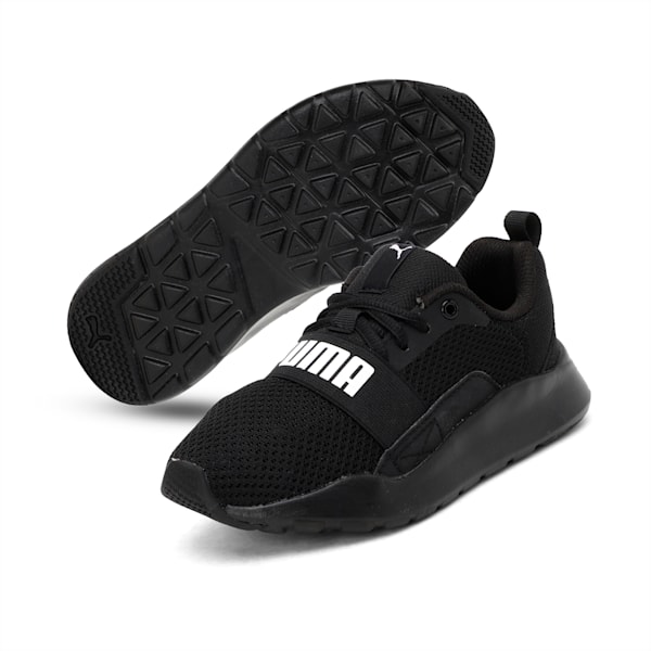 PUMA Wired SoftFoam+ Kids' Shoes, Puma Black-Puma Black-Puma Black