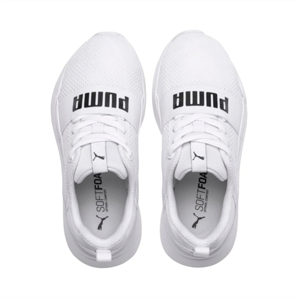 Wired Kids' Shoes, Puma White-Puma White-White, extralarge-IND