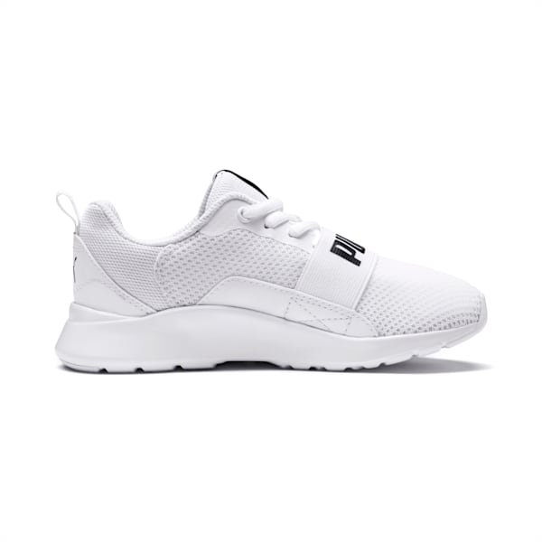 PUMA Wired Little Kids' Shoes, Puma White-Puma White-Puma White, extralarge