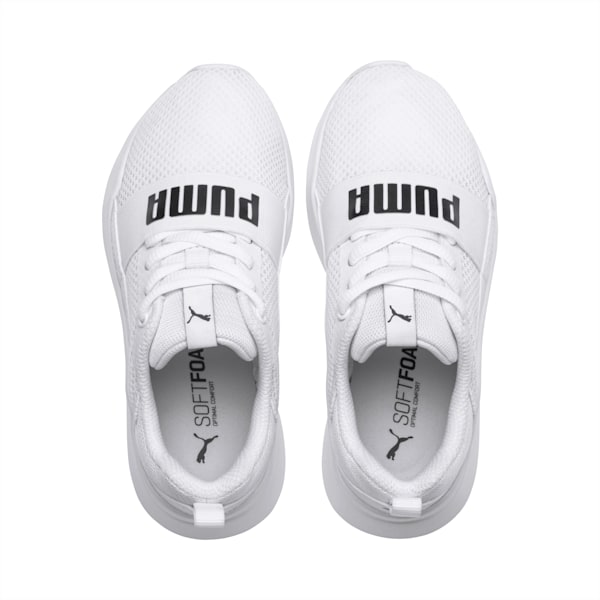 Zapatillas PUMA Wired infantiles preescolar, Puma White-Puma White-White, extralarge