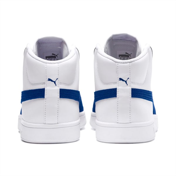 Smash v2 Mid-Cut Shoes, Puma White-Sodalite Blue