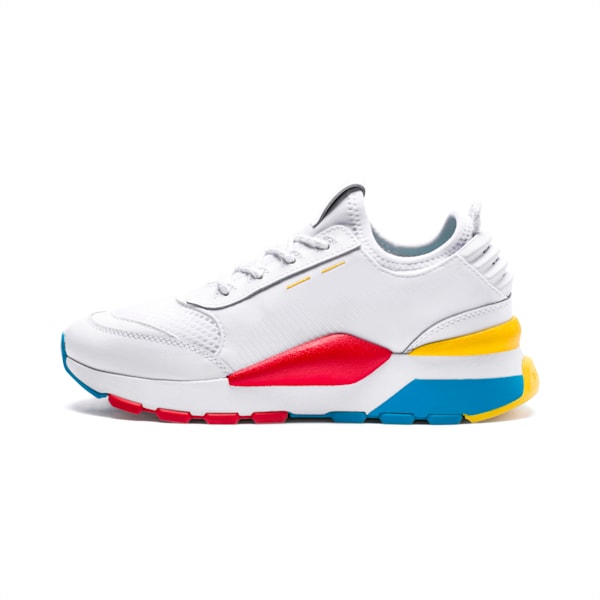 RS-0 Play Sneakers JR, Puma White-Puma White-Puma White, extralarge
