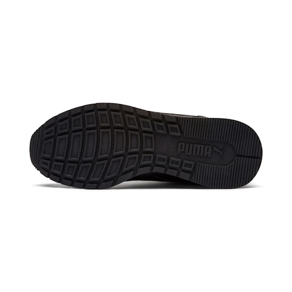 ST Runner v2 Leather Sneakers JR, Puma Black-Dark Shadow, extralarge