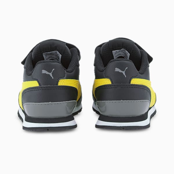 ST Runner v2 AC Little Kids' Shoes, Puma Black-Dandelion-Ultra Gray, extralarge