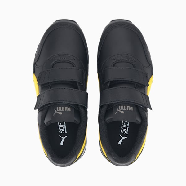 ST Runner v2 AC Little Kids' Shoes, Puma Black-Dandelion-Ultra Gray, extralarge