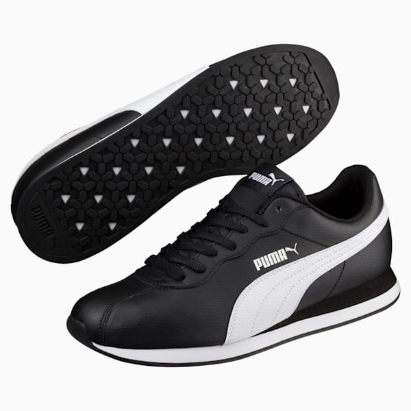 Turin II Men's Sneakers, Puma Black-Puma White, extralarge
