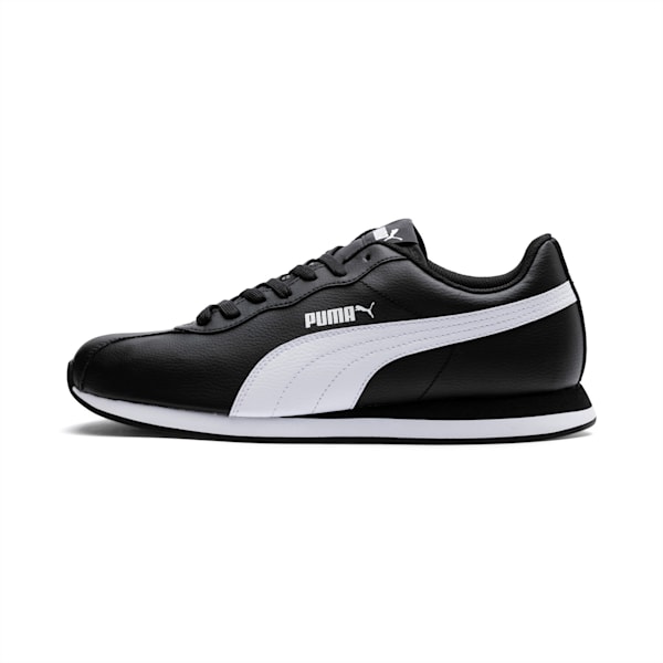 PUMA Turin II Unisex Shoes, Puma Black-Puma White, extralarge-IND