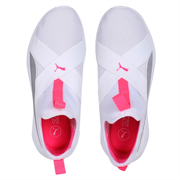 Puma Rebel X Puma White-Puma Silver-KNOC, White-Silver-KNOCKOUT PINK, extralarge-IND