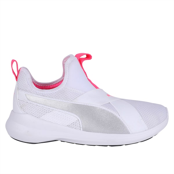 Puma Rebel X Puma White-Puma Silver-KNOC, White-Silver-KNOCKOUT PINK, extralarge-IND