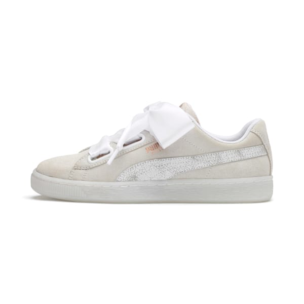 Puma suede heart artica black discount