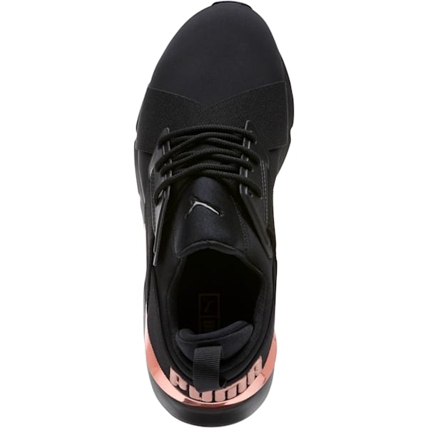 Muse Metal Women’s Trainers, Puma Black-Rose Gold, extralarge