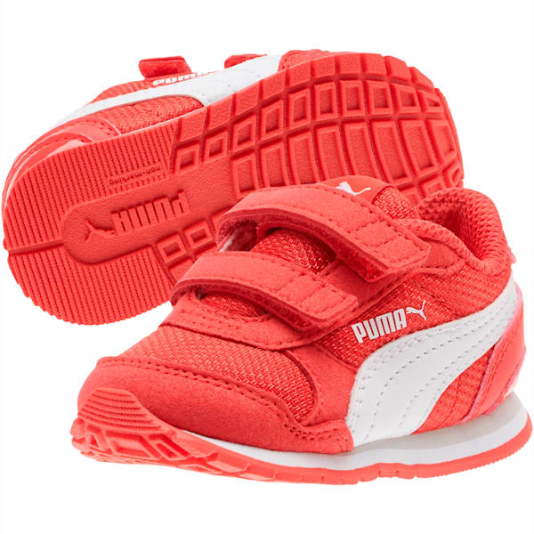 ST Runner v2 Mesh AC Toddler Shoes, Hibiscus -Puma White, extralarge
