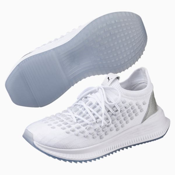 AVID FUSEFIT Kids' Sneakers, Puma White-Silver-Puma White, extralarge