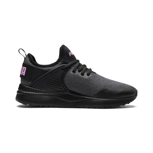 Pacer Next Cage Knit Kids' Shoes, Puma Black-Puma Black-Orchid, extralarge-IND