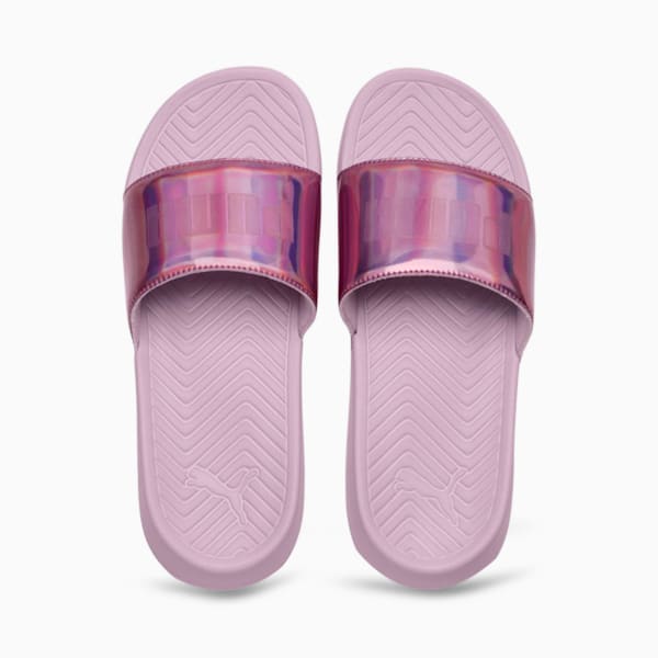 Popcat Chrome Women's Slides, Winsome Orchid-Orchid, extralarge-IND