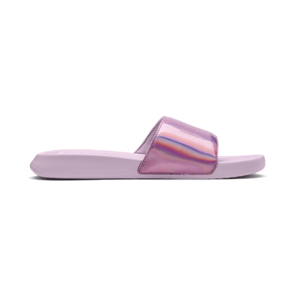 Popcat Chrome Women's Slides, Winsome Orchid-Orchid, extralarge-IDN