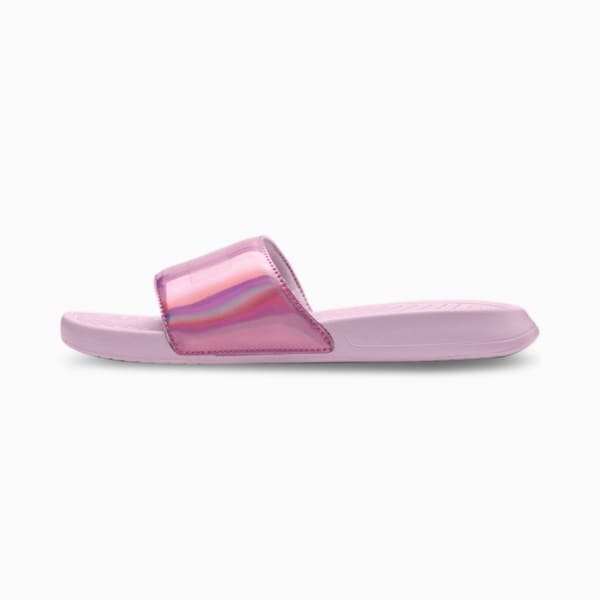 Popcat Chrome Women's Slides, Winsome Orchid-Orchid, extralarge-IND