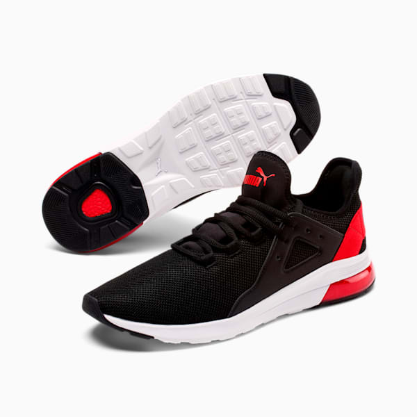 Electron Street Men's Sneakers, Puma Black-High Risk Red, extralarge