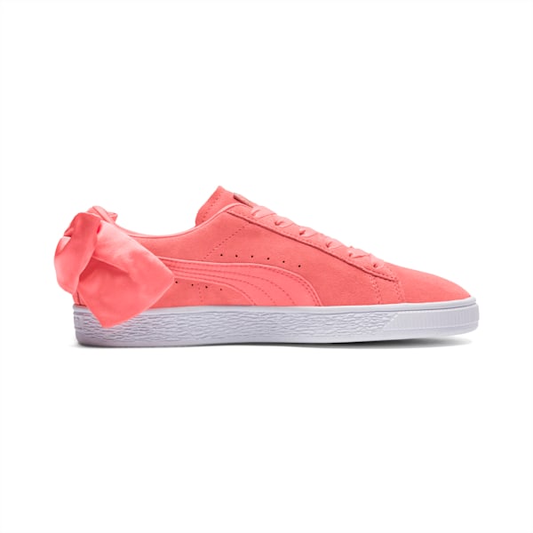 Suede Bow Women's Sneakers, Shell Pink-Shell Pink, extralarge-IND