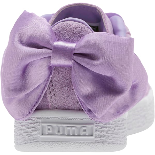Suede Bow AC Little Kids' Shoes, Purple Rose-Purple Rose, extralarge