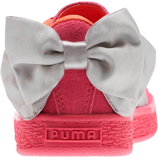 Suede Bow AC Little Kids' Shoes, Fuchsia Purple-Nasturtium, extralarge